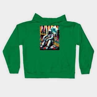 Astronaut Crime Kids Hoodie